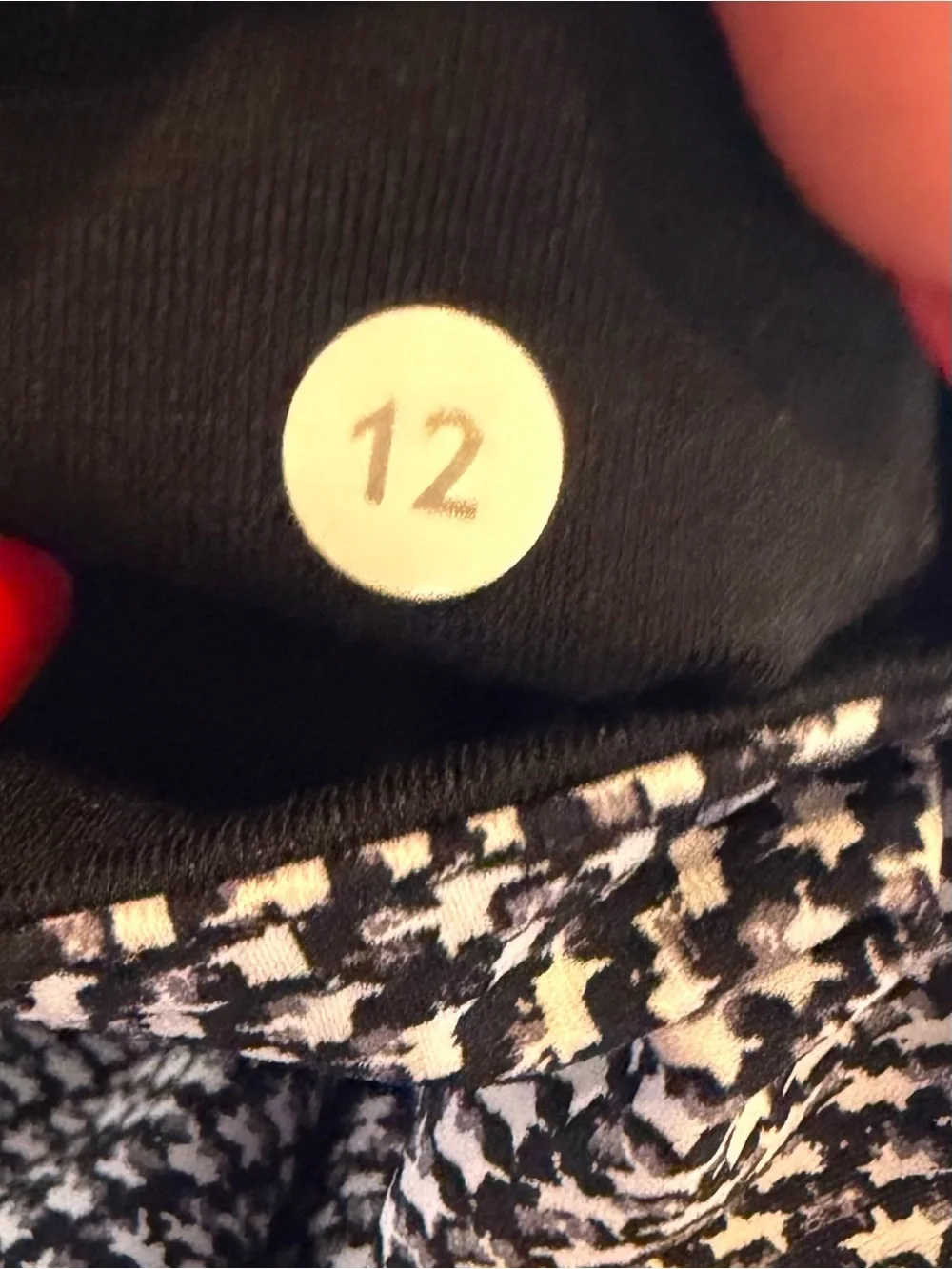 Lululemon Wunder Under Crop Scatter Star Grey Black Geometric Leggings Size 12